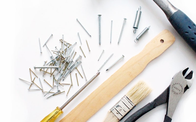 Home workshop tools and hardware